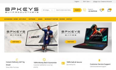 Schermafbeelding van bpkeys.com