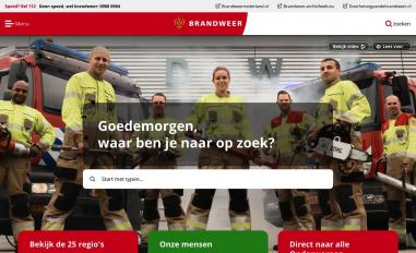 Schermafbeelding van brandweer.nl