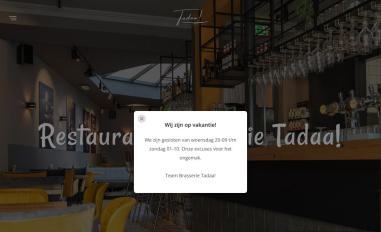 Schermafbeelding van brasserietadaa.nl