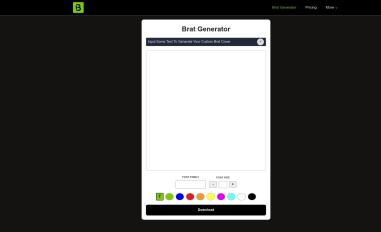 Schermafbeelding van bratgenerator.id