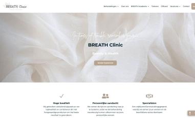Schermafbeelding van breathclinic.nl