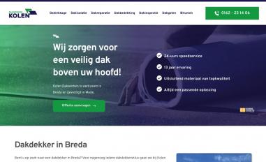 Schermafbeelding van bredadakdekker.nl