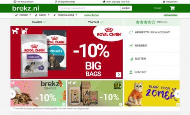 Schermafbeelding van brekz.nl