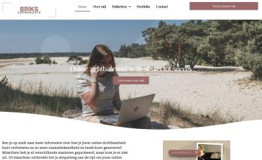 Schermafbeelding van brikscommunicatie.nl