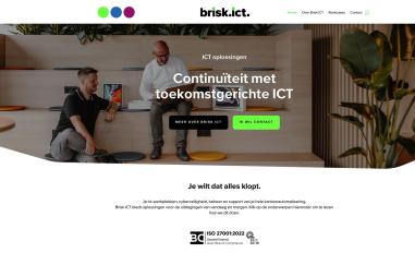 Schermafbeelding van brisk-ict.nl