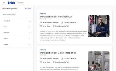 Schermafbeelding van brisk-techniek.nl