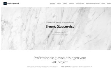 Schermafbeelding van broersglasservice.nl