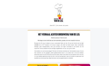 Schermafbeelding van brouwerijvandeleg.nl