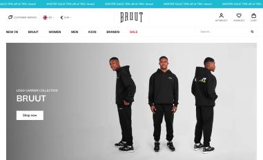 Schermafbeelding van bruut.nl