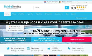 Schermafbeelding van bubbelkoning.nl