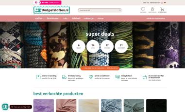 Schermafbeelding van budgetstoffen.nl