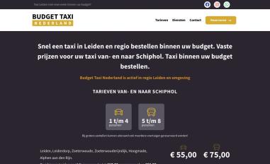 Schermafbeelding van budgettaxinederland.nl
