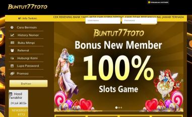 Schermafbeelding van buntut77togel.com