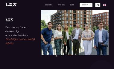 Schermafbeelding van bureaulex.nl