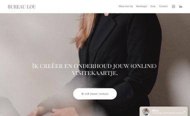 Schermafbeelding van bureaulou.nl