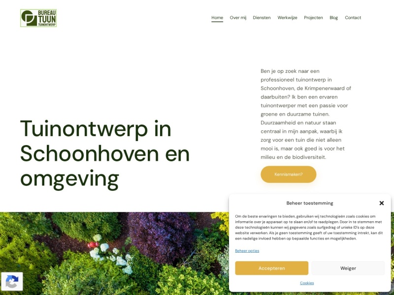 Schermafbeelding van bureautuun.nl