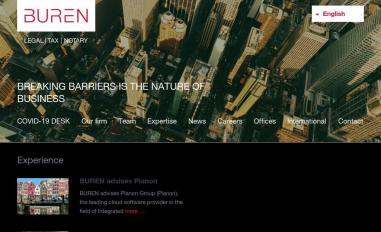 Schermafbeelding van burenlegal.com