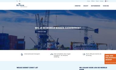 Schermafbeelding van burgerlogisticservices.com