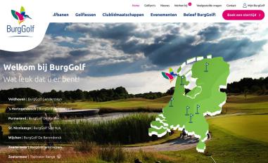 Schermafbeelding van burggolf.nl