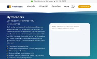 Schermafbeelding van byteleaders.nl