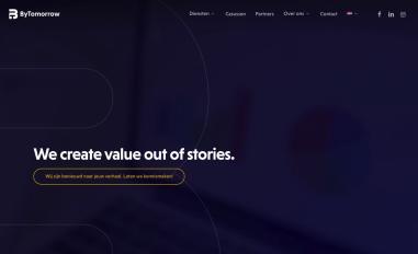 Schermafbeelding van bytomorrow.nl