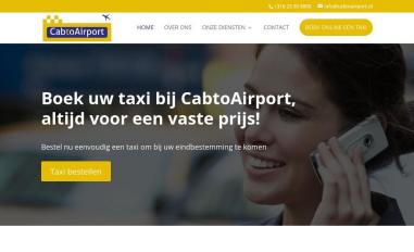 Schermafbeelding van cabtoairport.nl
