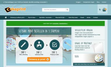 Schermafbeelding van cakeprint.nl