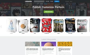 Schermafbeelding van calameo.com