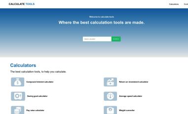 Schermafbeelding van calculate-tools.com