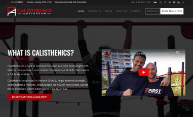 Schermafbeelding van calisthenicsamsterdam.com