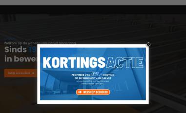 Schermafbeelding van calvet.nl