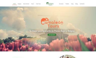 Schermafbeelding van camaleontours.com
