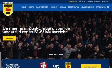 Schermafbeelding van cambuur.nl