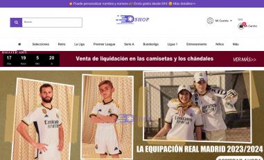 Schermafbeelding van camisetasdefutbolshop.com