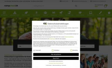Schermafbeelding van campcheck24.com