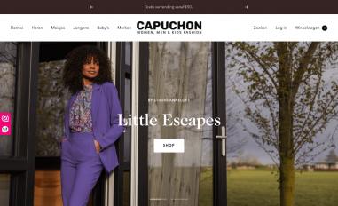 Schermafbeelding van capuchonfashion.nl