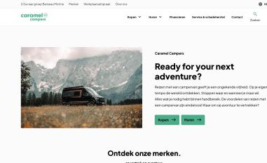 Schermafbeelding van caramelcampers.be