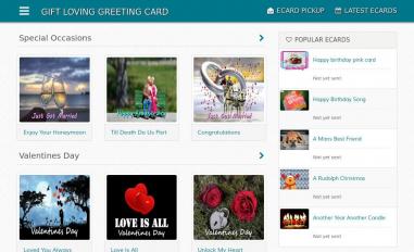 Schermafbeelding van cards.giftloving.com