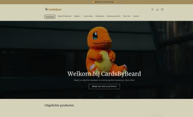 Schermafbeelding van cardsbybeard.eu