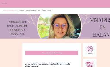 Schermafbeelding van careforwomennorg.nl
