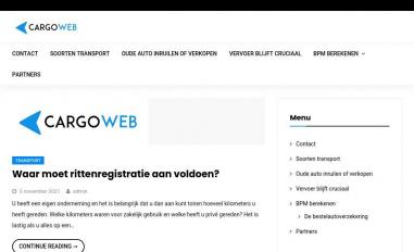 Schermafbeelding van cargoweb.nl