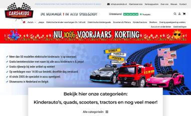 Schermafbeelding van cars4kids.nl
