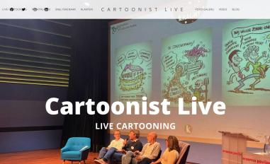 Schermafbeelding van cartoonistlive.nl