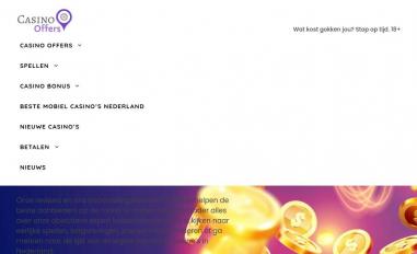 Schermafbeelding van casinooffers.nl
