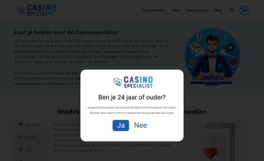 Schermafbeelding van casinospecialist.nl