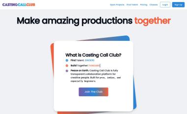 Schermafbeelding van castingcall.club