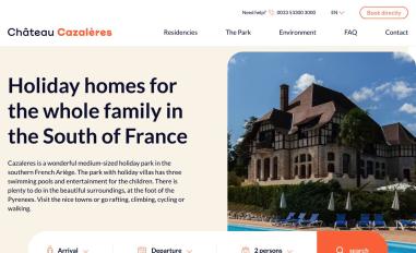 Schermafbeelding van cazaleres.com