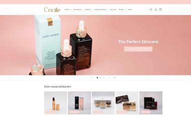 Schermafbeelding van cecilebeauty.nl