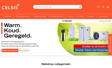 Schermafbeelding van celsisbv.nl