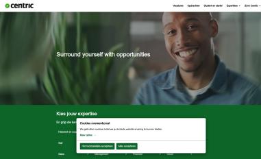 Schermafbeelding van centric.recruitee.com